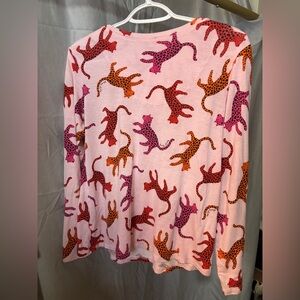 Shady Lady Pink Leopard Print Top